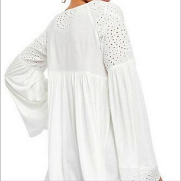 FREE People Sea Of Love eyelet tunic top sz. XS - Picture 7 of 13